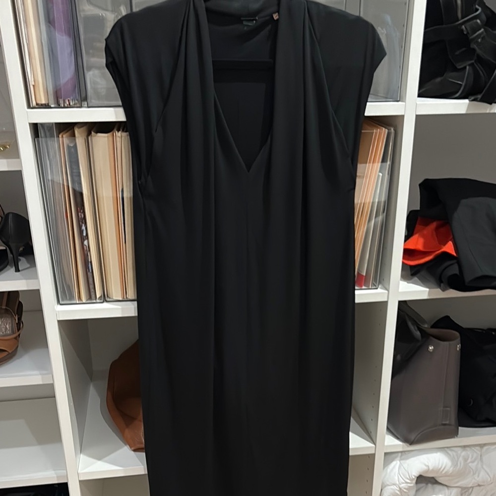 Tahari silky Black Dress small